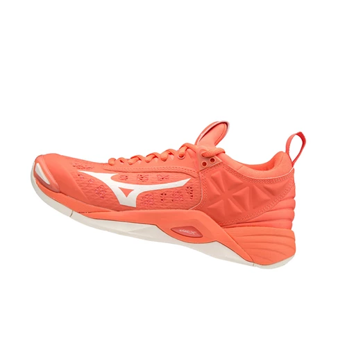 Zapatillas de Voleibol Mizuno Wave Momentum Mujer Coral/white | 80913-DKJR