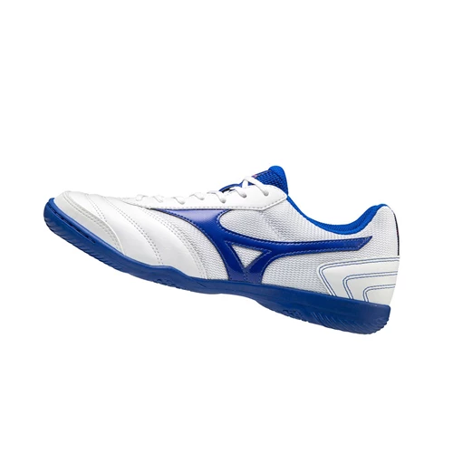 Zapatos De Fútbol Mizuno Mrl Sala Club In Mujer White/Blue | 41639-GZXJ