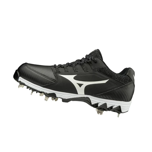 Zapatos de Softbol Mizuno 9-spike Swift 6 Low Metal Mujer Black/White | 52937-YFKG