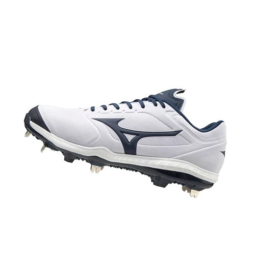 Zapatos de Softbol Mizuno Sweep 5 Low Metal Mujer White/Navy | 57286-BUJC