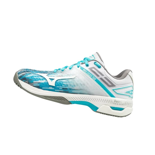 Zapatos de Tenis Mizuno Wave Exceed Tour 4 Ac Mujer Blue/White | 12068-FMQU