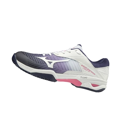 Zapatos de Tenis Mizuno Wave Exceed Tour 3cc Mujer White/Purple/Pink | 25431-TUDY